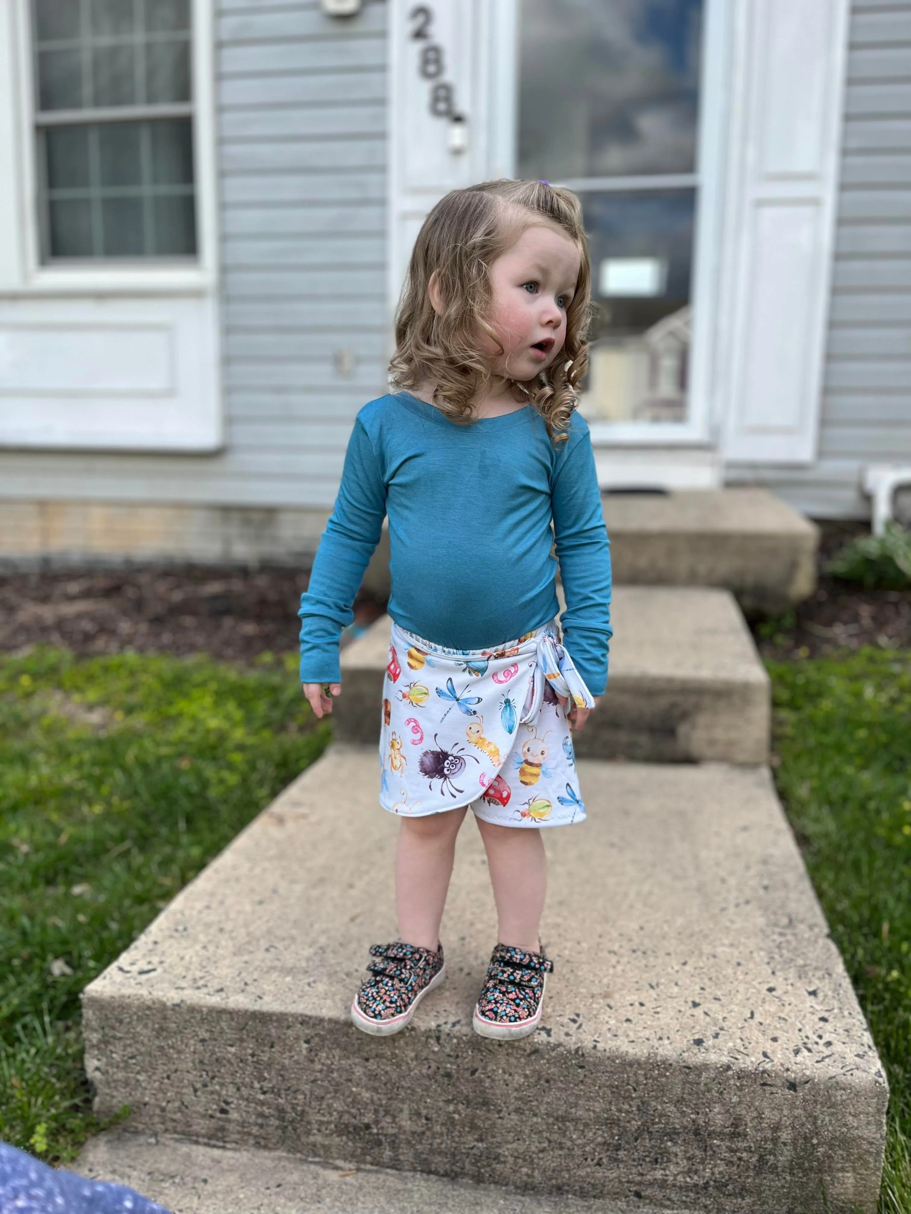 Youth Ginger Skort Digital Sewing Pattern Sizes NB-16Y